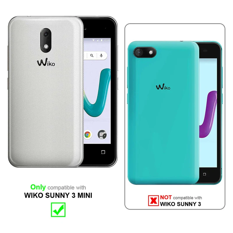 Cadorabo Hülle kompatibel mit WIKO SUNNY 3 MINI Schutzhülle mit Magnetverschluss, Standfunktion und Kartenfach