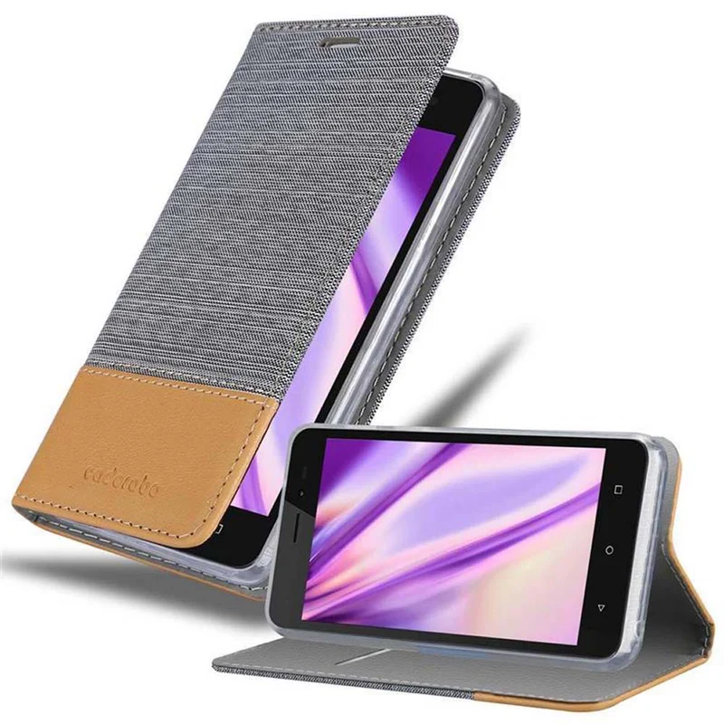 Cadorabo Hülle kompatibel mit WIKO SUNNY 3 Schutzhülle mit Magnetverschluss, Standfunktion und Kartenfach