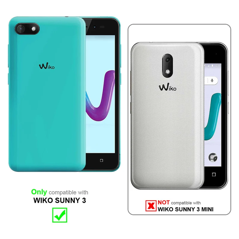 Cadorabo Hülle kompatibel mit WIKO SUNNY 3 Schutzhülle mit Magnetverschluss, Standfunktion und Kartenfach