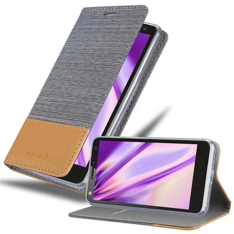 Cadorabo Hülle kompatibel mit Motorola MOTO X3 Schutzhülle mit Magnetverschluss, Standfunktion und Kartenfach