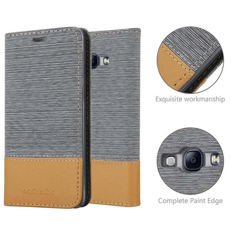 Cadorabo Hülle kompatibel mit Samsung Galaxy A8 2015 Schutzhülle mit Magnetverschluss, Standfunktion und Kartenfach