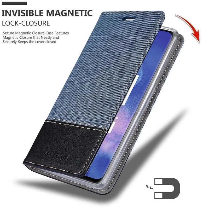 Cadorabo Hülle kompatibel mit Huawei MATE 20 PRO Schutzhülle mit Magnetverschluss, Standfunktion und Kartenfach