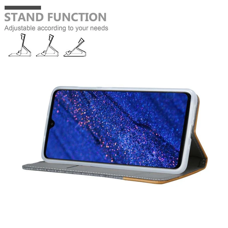 Cadorabo Hülle kompatibel mit Huawei MATE 20 Schutzhülle mit Magnetverschluss, Standfunktion und Kartenfach