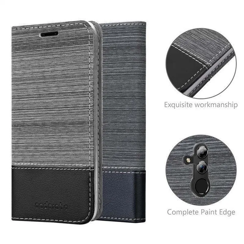 Cadorabo Hülle kompatibel mit Huawei MATE 20 LITE Schutzhülle mit Magnetverschluss, Standfunktion und Kartenfach