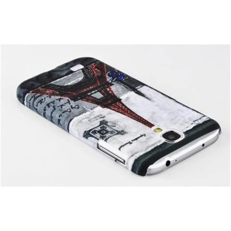 Cadorabo Hülle kompatibel mit Samsung Galaxy S4 mit BROWN TIGER Aufdruck - Hard Case Schutzhülle im trendigen Design