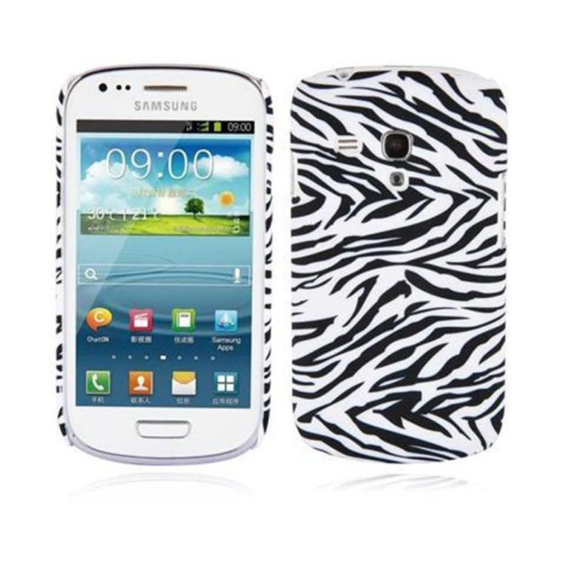 Cadorabo Hülle kompatibel mit Samsung Galaxy S3 MINI mit FOOTBALL Aufdruck - Hard Case Schutzhülle im trendigen Design