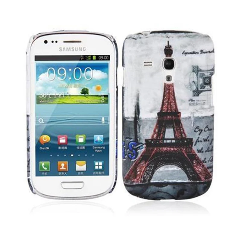 Cadorabo Hülle kompatibel mit Samsung Galaxy S3 MINI mit FOOTBALL Aufdruck - Hard Case Schutzhülle im trendigen Design