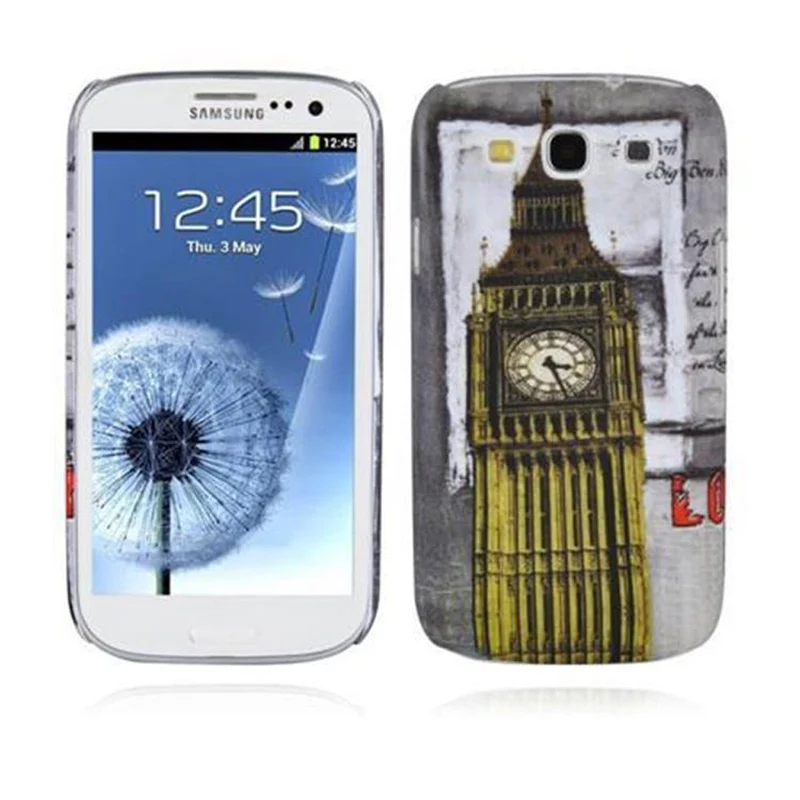 Cadorabo Hülle kompatibel mit Samsung Galaxy S3 / S3 NEO mit BROWN TIGER Aufdruck - Hard Case Schutzhülle im trendigen Design