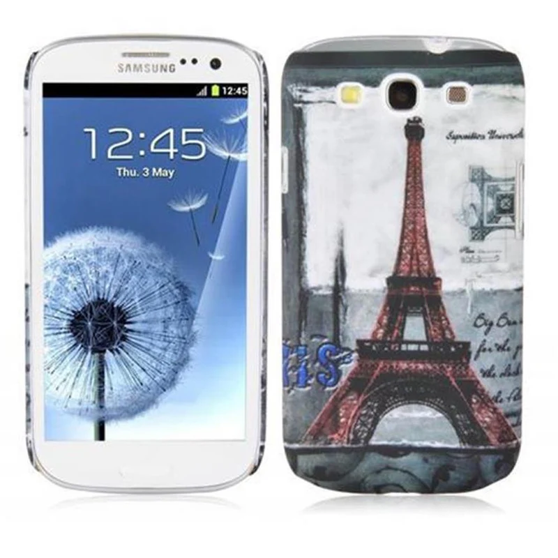 Cadorabo Hülle kompatibel mit Samsung Galaxy S3 / S3 NEO mit BROWN TIGER Aufdruck - Hard Case Schutzhülle im trendigen Design
