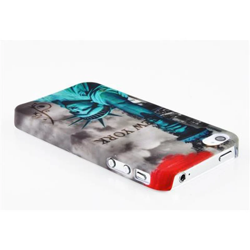 Cadorabo Hülle kompatibel mit Apple iPhone 4 / 4S mit BROWN TIGER Aufdruck - Hard Case Schutzhülle im trendigen Design