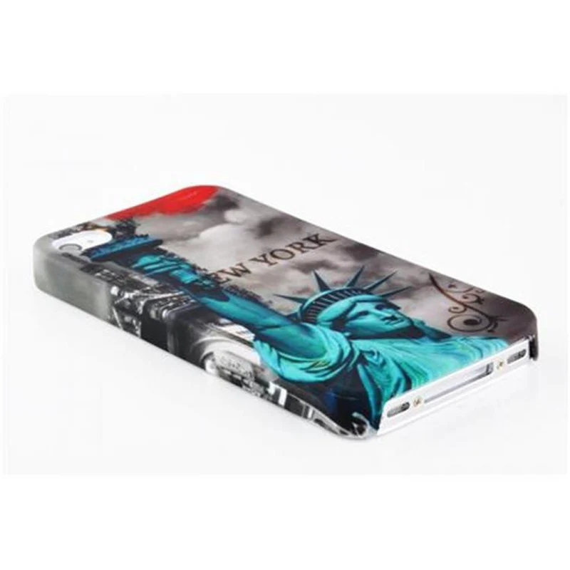 Cadorabo Hülle kompatibel mit Apple iPhone 4 / 4S mit BROWN TIGER Aufdruck - Hard Case Schutzhülle im trendigen Design
