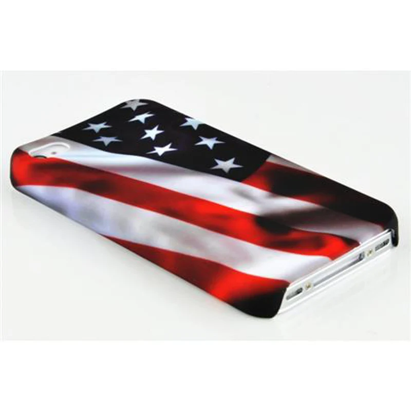 Cadorabo Hülle kompatibel mit Apple iPhone 4 / 4S mit BROWN TIGER Aufdruck - Hard Case Schutzhülle im trendigen Design