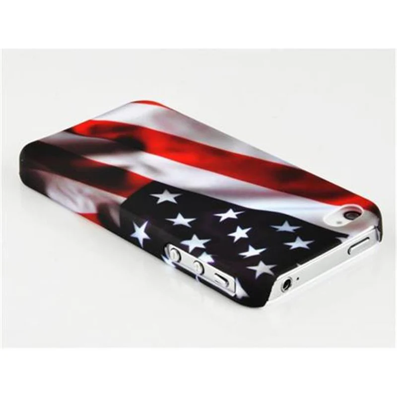 Cadorabo Hülle kompatibel mit Apple iPhone 4 / 4S mit BROWN TIGER Aufdruck - Hard Case Schutzhülle im trendigen Design