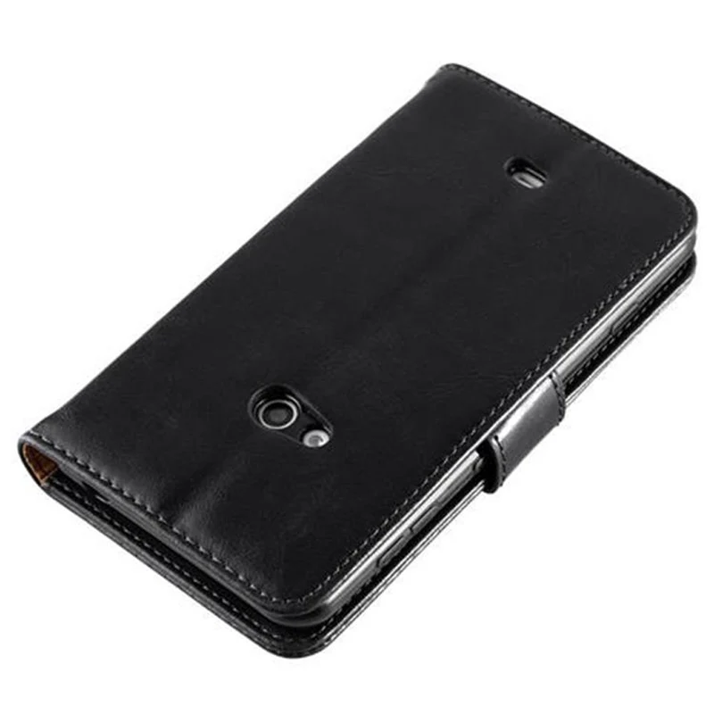 Cadorabo Hülle kompatibel mit Nokia Lumia 625 Schutzhülle mit Magnetverschluss, Standfunktion und Kartenfach