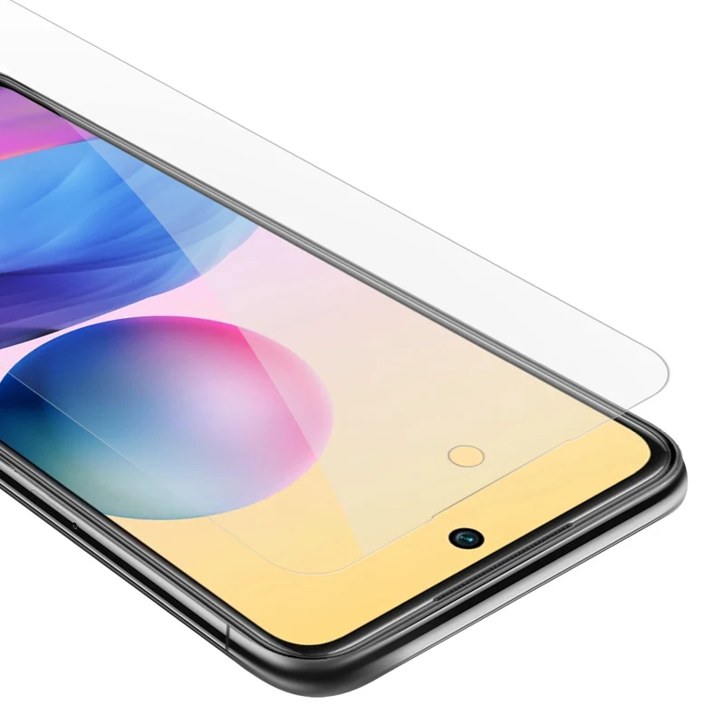 Cadorabo Panzer Folie kompatibel mit Xiaomi RedMi NOTE 10 5G / POCO M3 PRO 5G - Schutzfolie Gehärtetes (Tempered) Display-Schutzglas in 9H Härte mit 3D Touch Kompatibilität