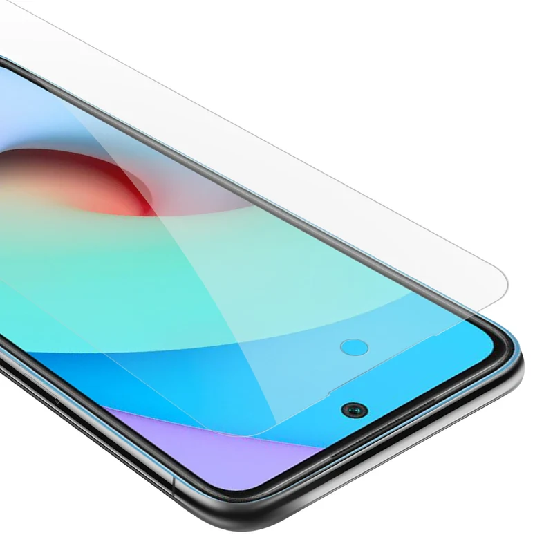 Cadorabo Panzer Folie kompatibel mit Xiaomi RedMi 10 - Schutzfolie Gehärtetes (Tempered) Display-Schutzglas in 9H Härte mit 3D Touch Kompatibilität