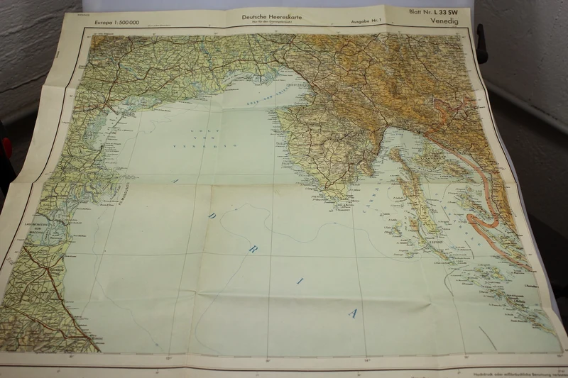 Deutsche Historische Karte Venedig 1943