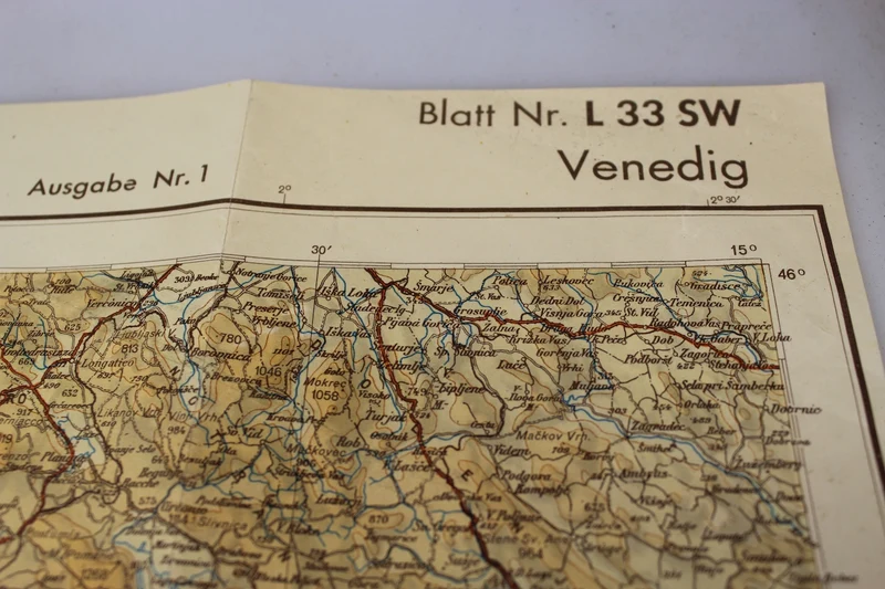 Deutsche Historische Karte Venedig 1943