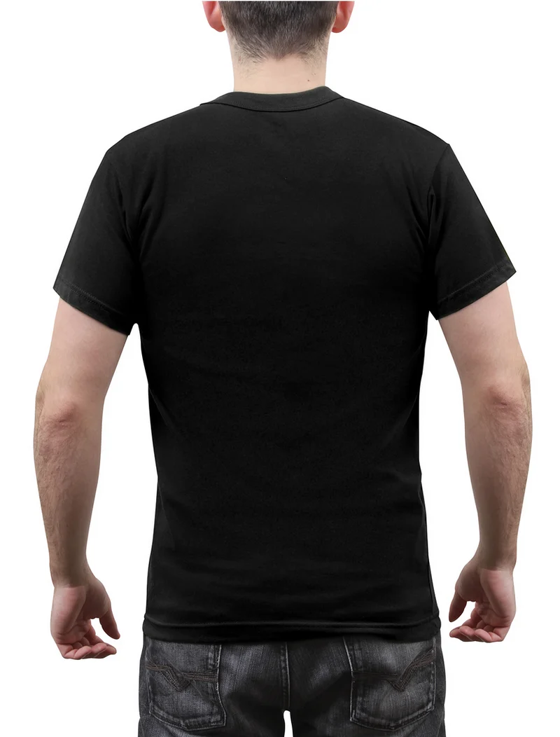 Rothco Thin Blue Line Amerika Karte T-Shirt schwarz