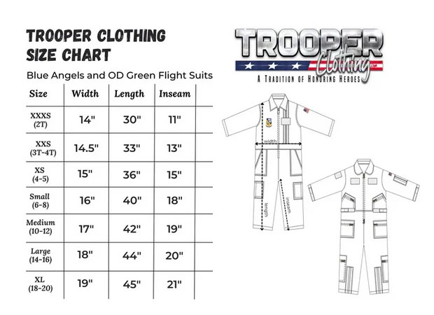Trooper Clothing Jugend-Fliegeranzug