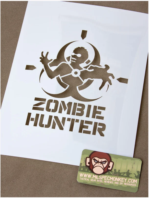 Milspec Monkey Spray Schablone Zombie Hunter