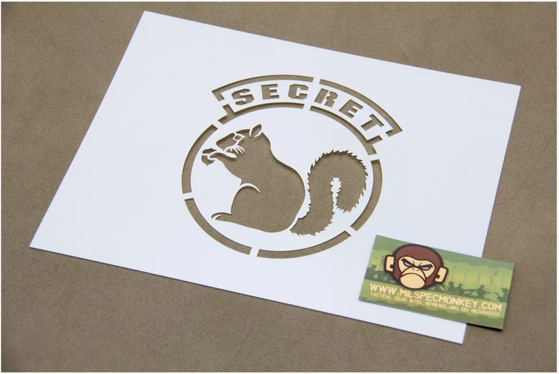 Milspec Monkey Spray Schablone Secret Squirrel