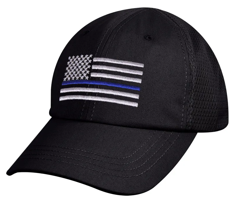 Rothco Tactical Mesh Back Cap mit Thin Blue Line Flagge