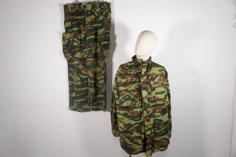 Französischer Anzug, Jacke und Hose, Camo "Lizard" M.47