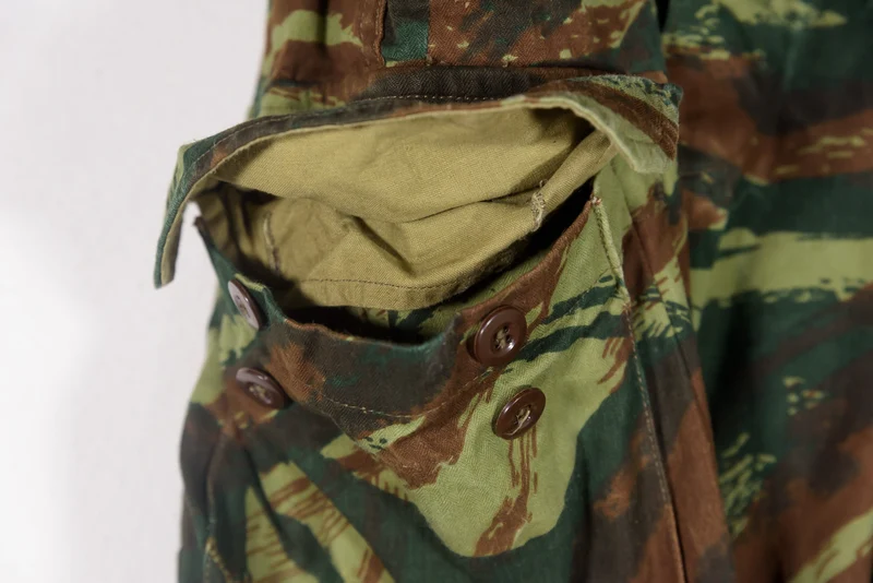 Französischer Anzug, Jacke und Hose, Camo "Lizard" M.47