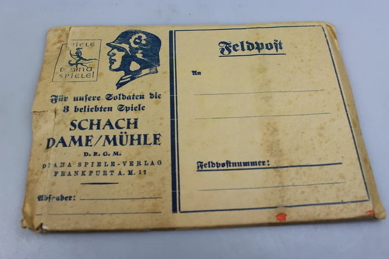Brettspiele, Dame, Schach etc.etc Feldpost