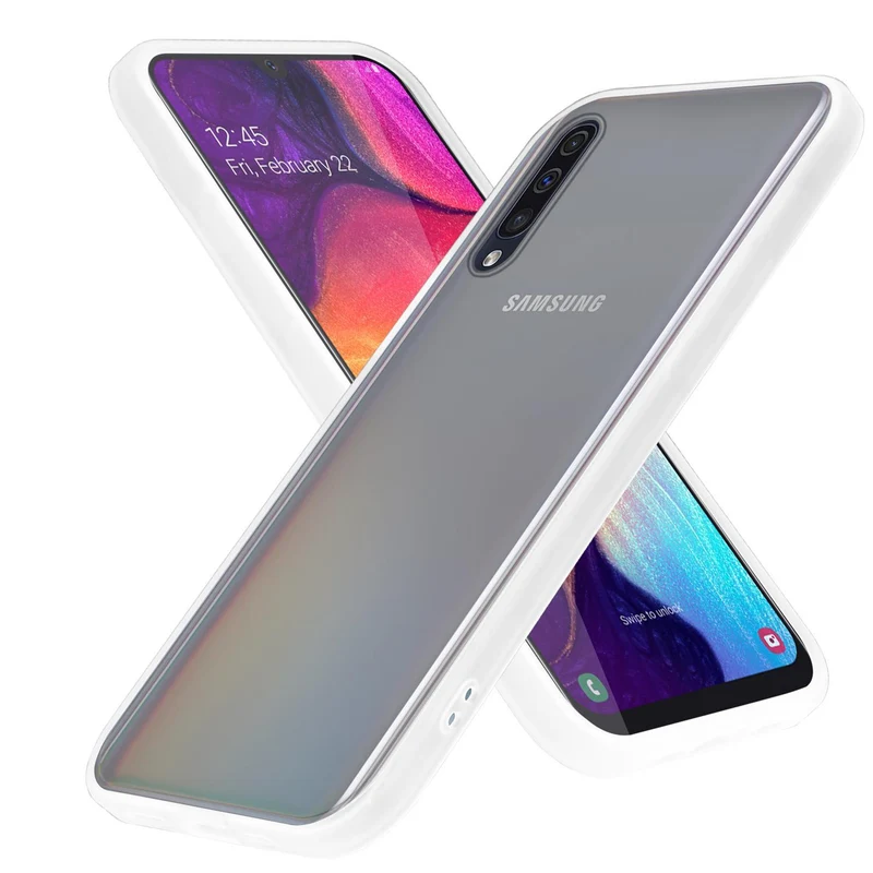 Cadorabo Hülle kompatibel mit Samsung Galaxy A70 / A70s Hybrid Schutzhülle mit TPU Silikon Innenseite und matter Kunststoff Rückseite