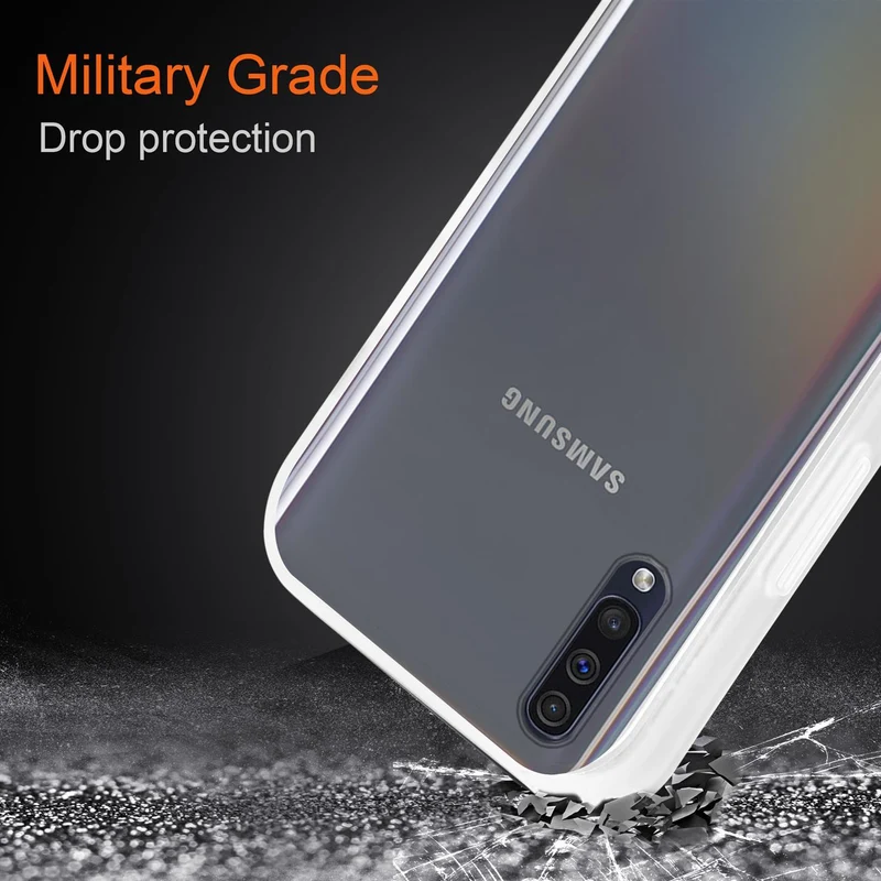 Cadorabo Hülle kompatibel mit Samsung Galaxy A70 / A70s Hybrid Schutzhülle mit TPU Silikon Innenseite und matter Kunststoff Rückseite