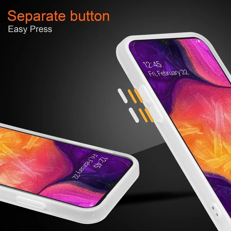 Cadorabo Hülle kompatibel mit Samsung Galaxy A70 / A70s Hybrid Schutzhülle mit TPU Silikon Innenseite und matter Kunststoff Rückseite
