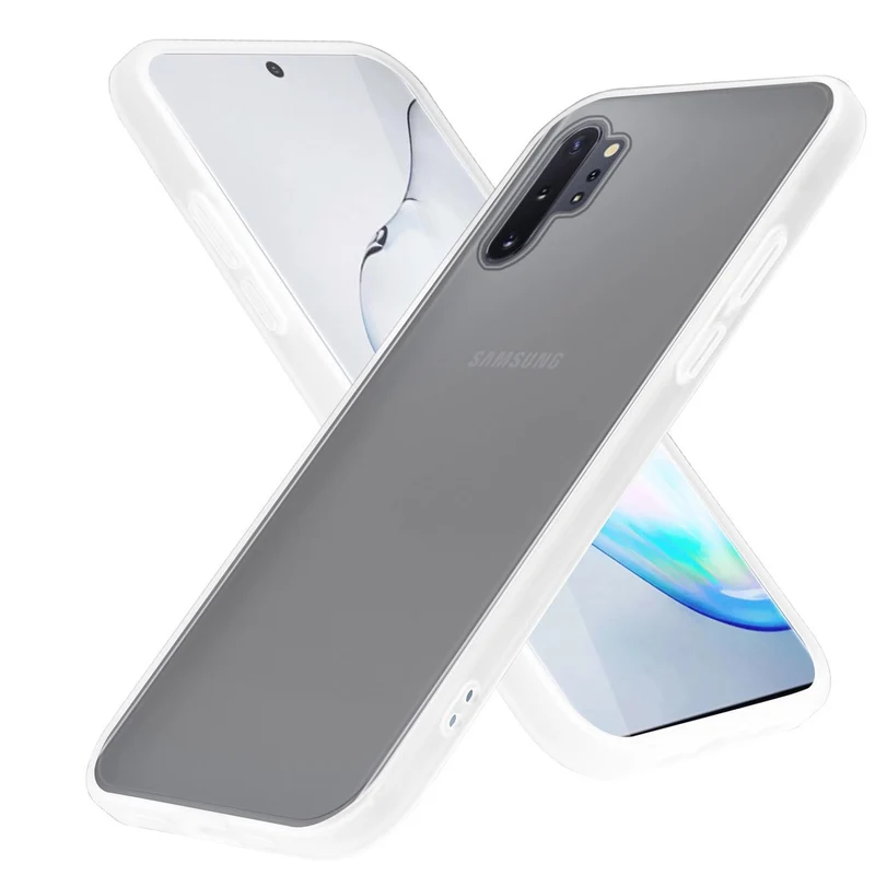 Cadorabo Hülle kompatibel mit Samsung Galaxy NOTE 10 PLUS Hybrid Schutzhülle mit TPU Silikon Innenseite und matter Kunststoff Rückseite