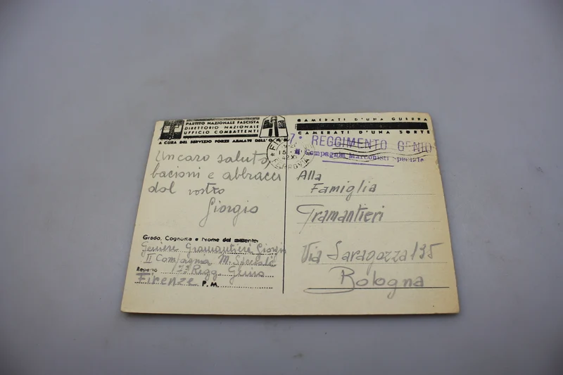 Postkarte Achsentruppen