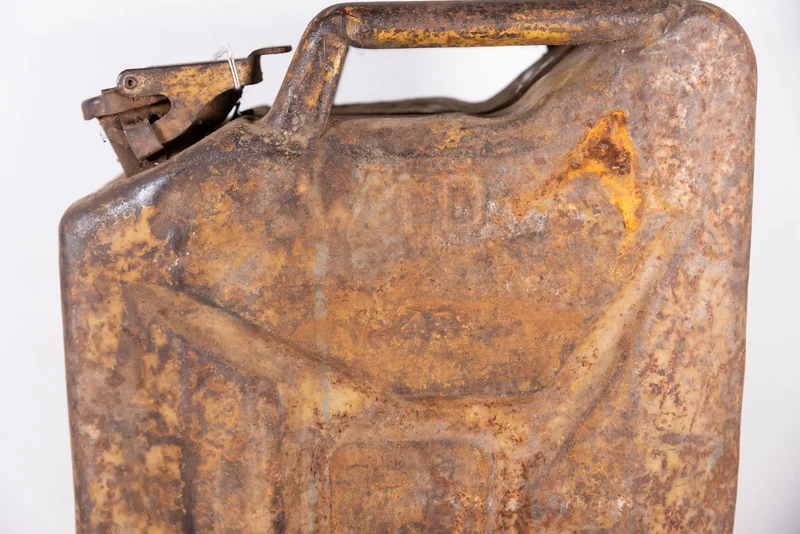 Britischer Benzinkanister aus dem 2. Weltkrieg