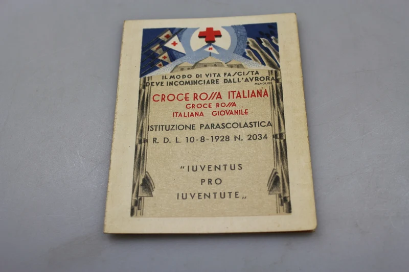 Jugendkarte Italienisches Rotes Kreuz 1941/42