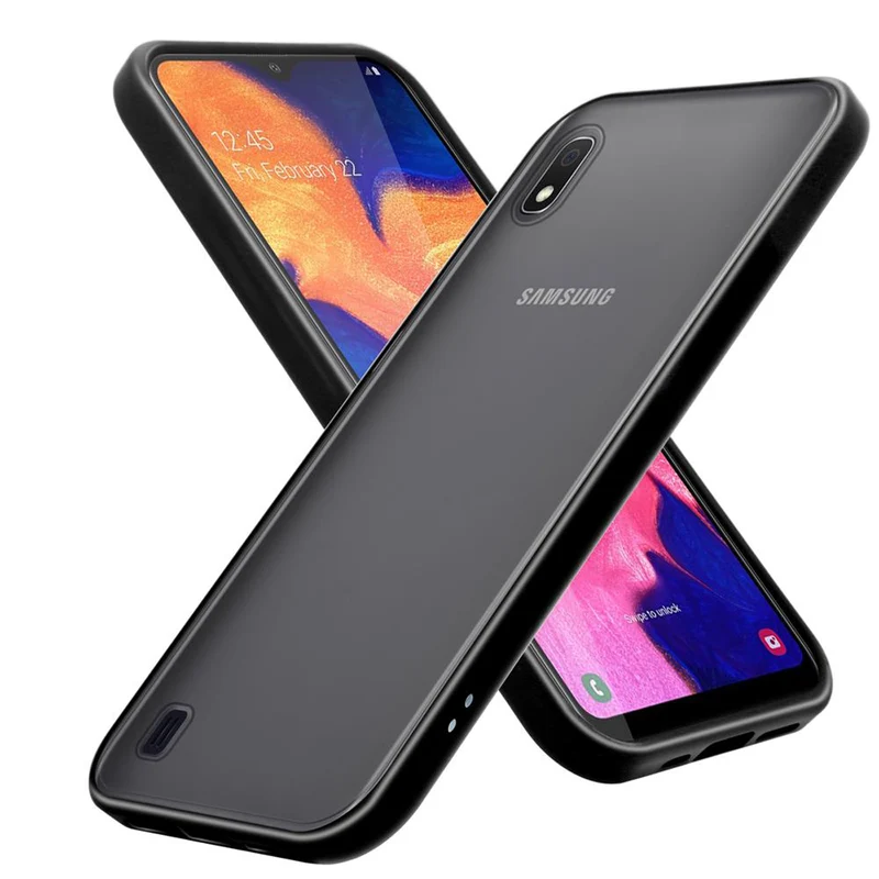 Cadorabo Hülle kompatibel mit Samsung Galaxy A10 / M10 Hybrid Schutzhülle mit TPU Silikon Innenseite und matter Kunststoff Rückseite