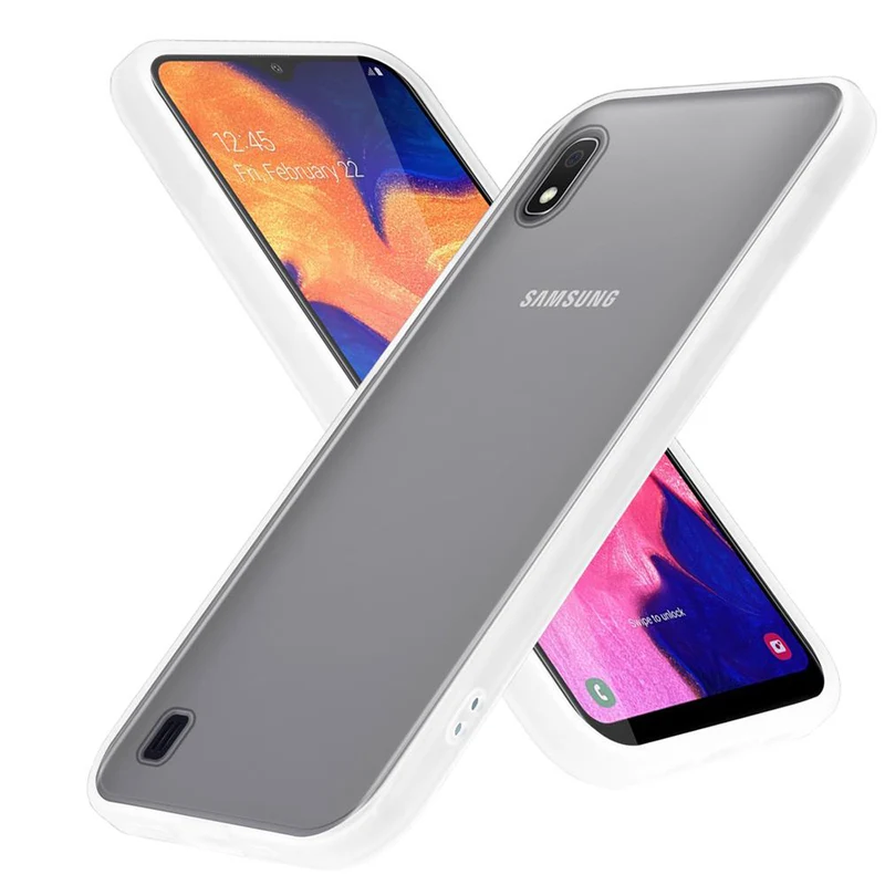 Cadorabo Hülle kompatibel mit Samsung Galaxy A10 / M10 Hybrid Schutzhülle mit TPU Silikon Innenseite und matter Kunststoff Rückseite