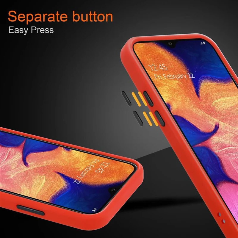 Cadorabo Hülle kompatibel mit Samsung Galaxy A10 / M10 Hybrid Schutzhülle mit TPU Silikon Innenseite und matter Kunststoff Rückseite
