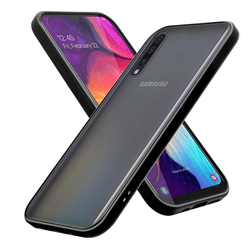 Cadorabo Hülle kompatibel mit Samsung Galaxy A50 4G / A50s / A30s Hybrid Schutzhülle mit TPU Silikon Innenseite und matter Kunststoff Rückseite