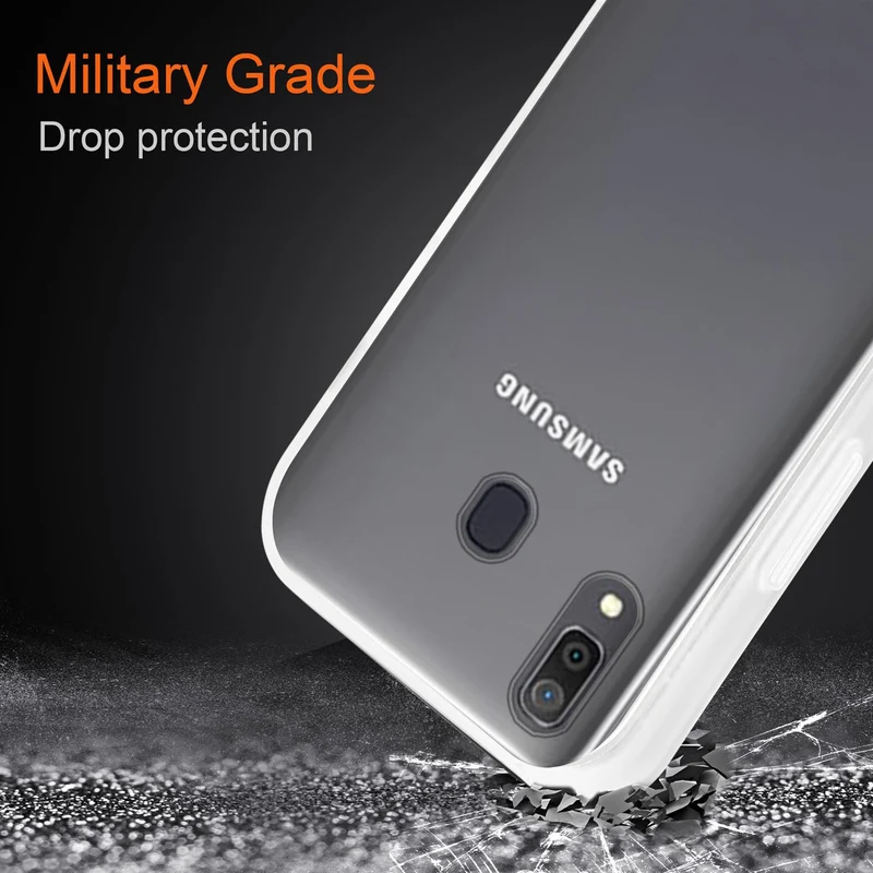 Cadorabo Hülle kompatibel mit Samsung Galaxy A20 / A30 / M10s Hybrid Schutzhülle mit TPU Silikon Innenseite und matter Kunststoff Rückseite