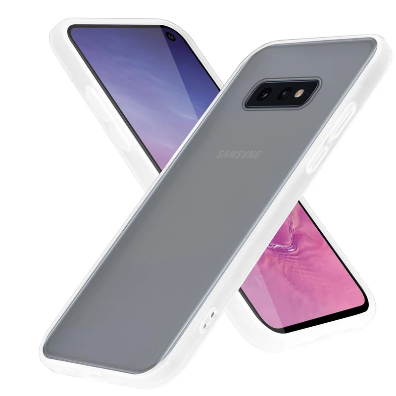 Cadorabo Hülle kompatibel mit Samsung Galaxy S10e Hybrid Schutzhülle mit TPU Silikon Innenseite und matter Kunststoff Rückseite