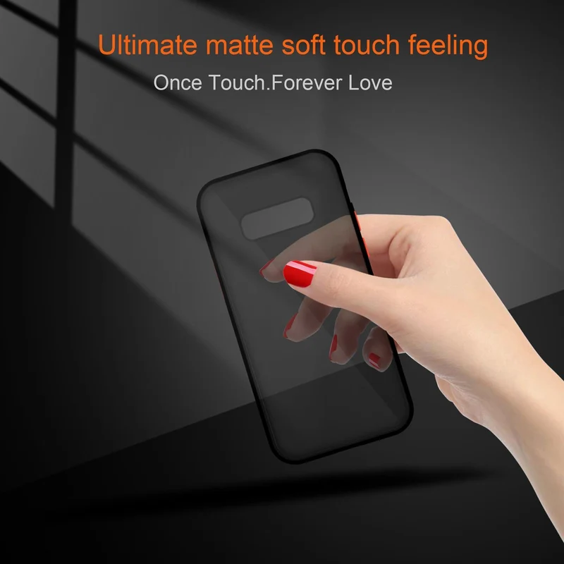 Cadorabo Hülle kompatibel mit Samsung Galaxy S10e Hybrid Schutzhülle mit TPU Silikon Innenseite und matter Kunststoff Rückseite