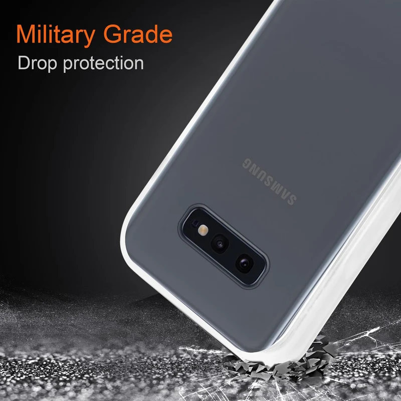 Cadorabo Hülle kompatibel mit Samsung Galaxy S10e Hybrid Schutzhülle mit TPU Silikon Innenseite und matter Kunststoff Rückseite