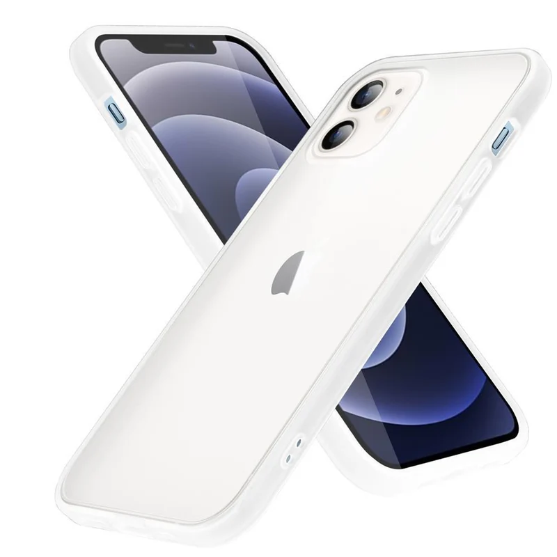 Cadorabo Hülle kompatibel mit Apple iPhone 12 MINI Hybrid Schutzhülle mit TPU Silikon Innenseite und matter Kunststoff Rückseite