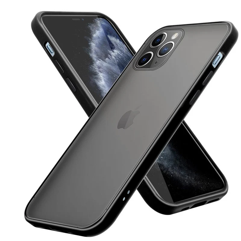 Cadorabo Hülle kompatibel mit Apple iPhone 11 PRO MAX Hybrid Schutzhülle mit TPU Silikon Innenseite und matter Kunststoff Rückseite