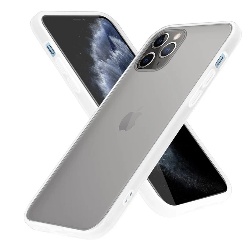Cadorabo Hülle kompatibel mit Apple iPhone 11 PRO MAX Hybrid Schutzhülle mit TPU Silikon Innenseite und matter Kunststoff Rückseite