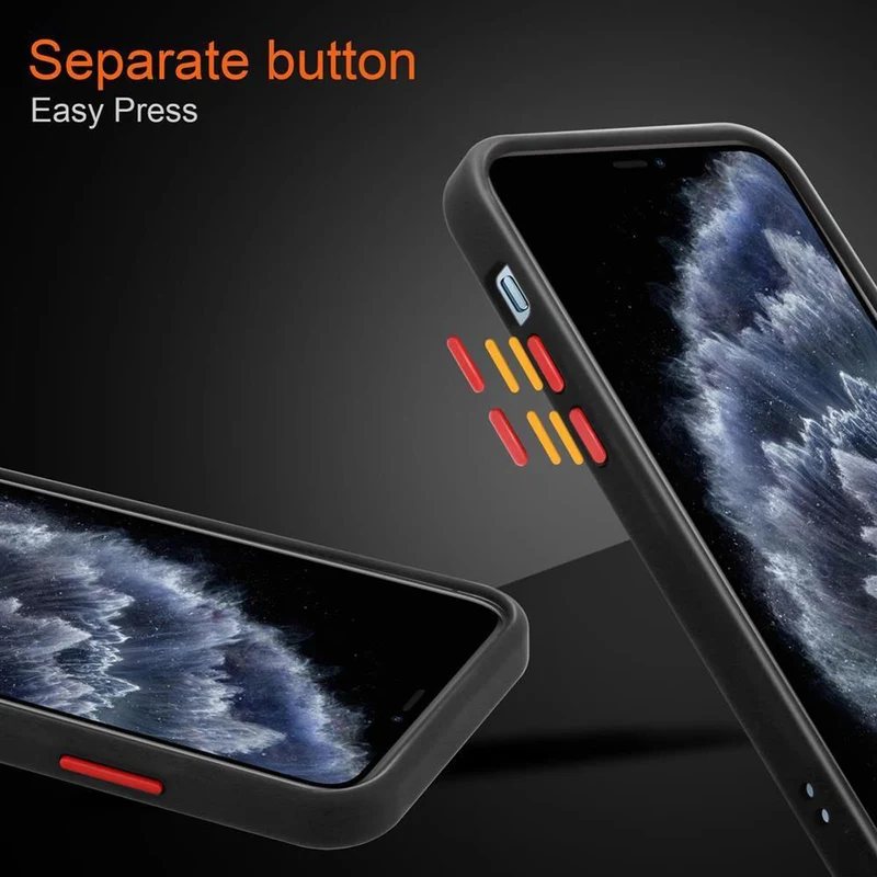 Cadorabo Hülle kompatibel mit Apple iPhone 11 PRO MAX Hybrid Schutzhülle mit TPU Silikon Innenseite und matter Kunststoff Rückseite