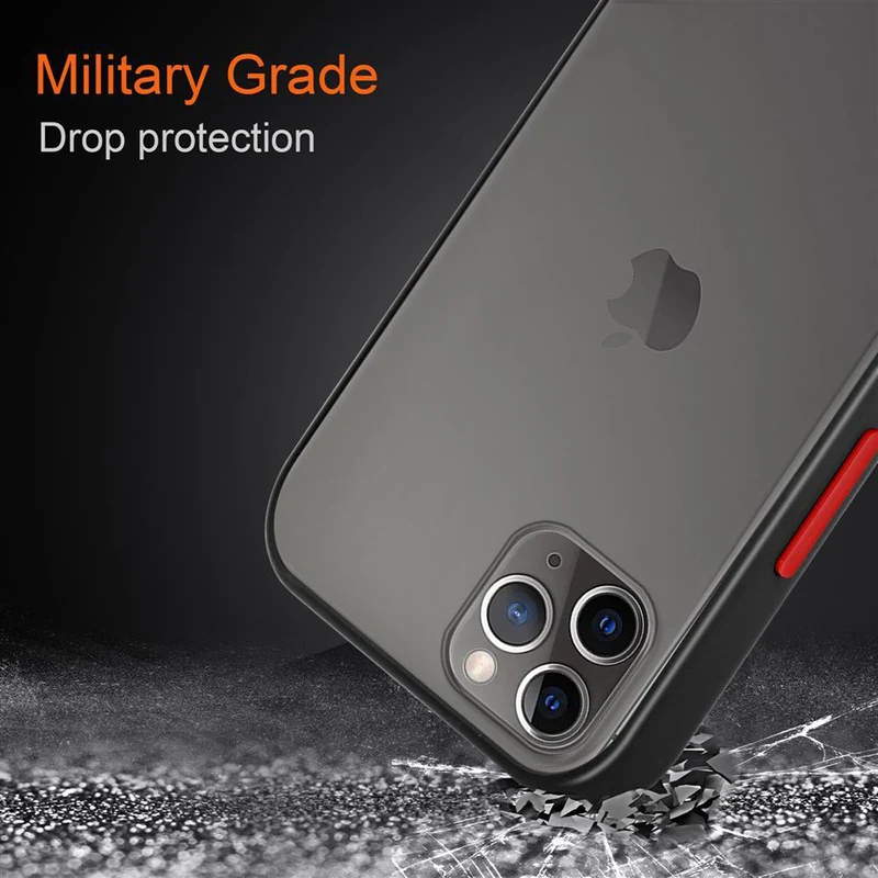 Cadorabo Hülle kompatibel mit Apple iPhone 11 PRO MAX Hybrid Schutzhülle mit TPU Silikon Innenseite und matter Kunststoff Rückseite